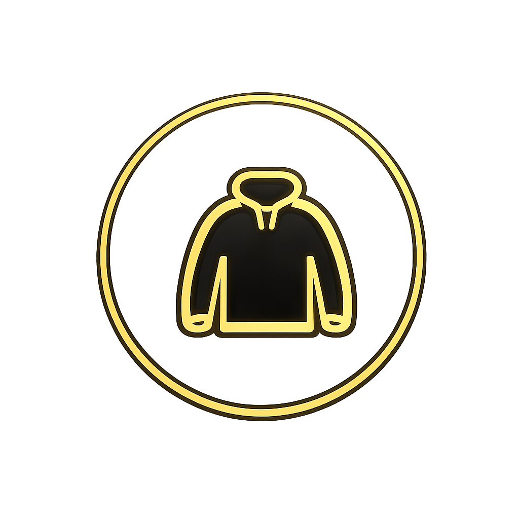 icone hoodie vêtement streetwear gold