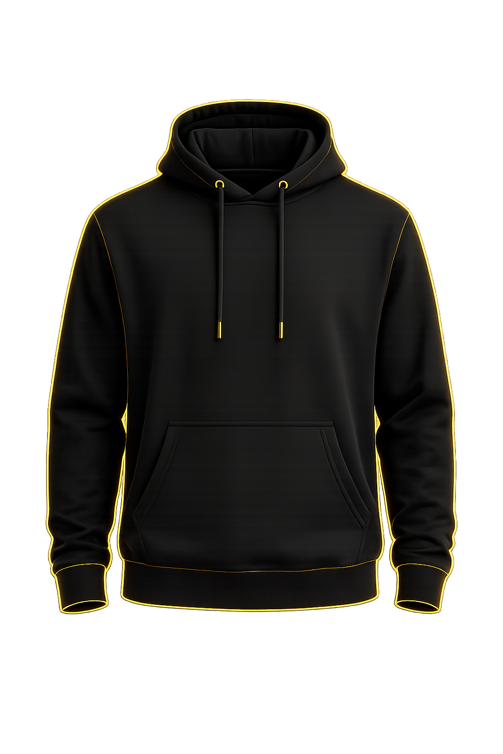 hoodie noir minimaliste streetwear geek