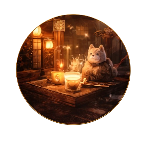 ambiance japonaise intérieur chat lumière zen