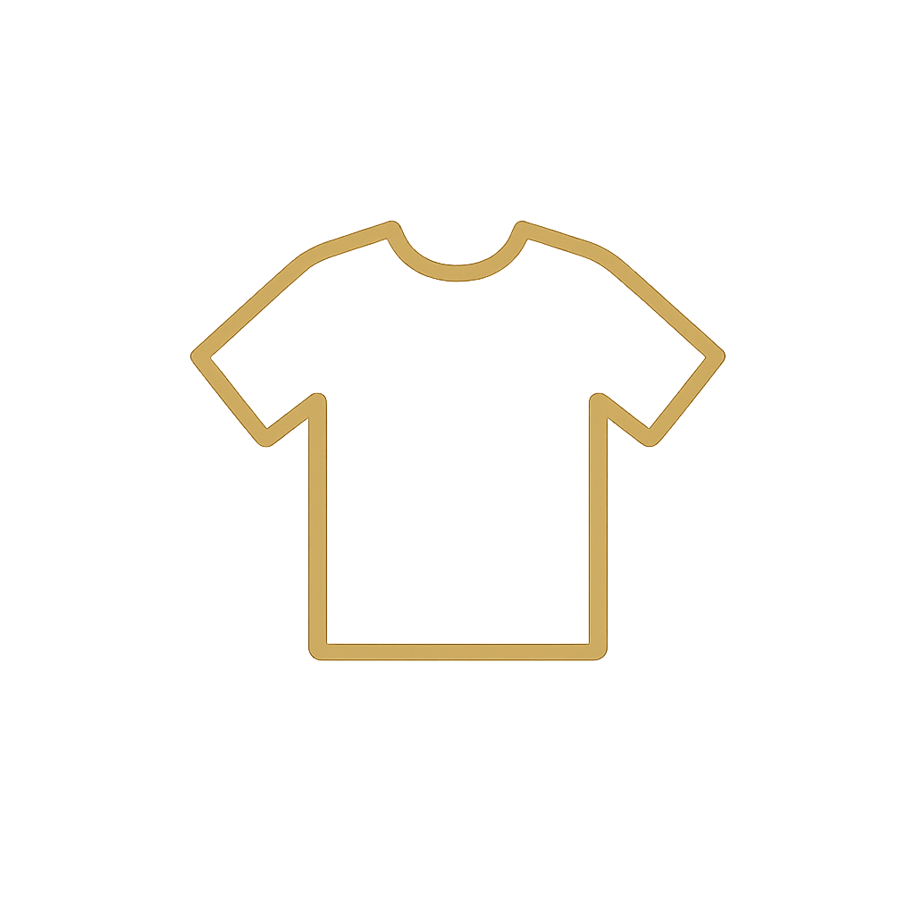 icone t-shirt minimaliste gold vêtement geek